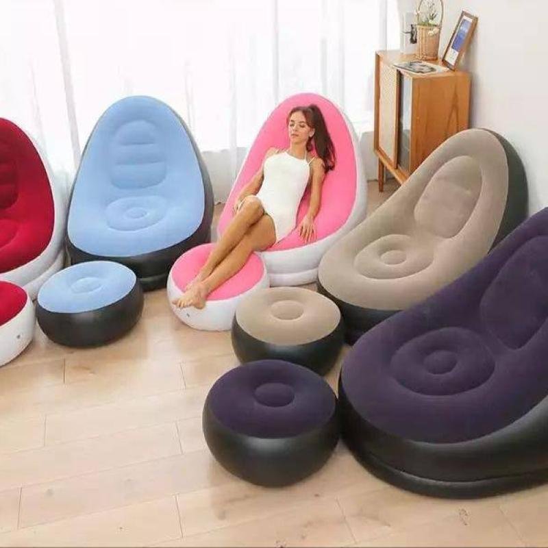 INFLATABLE SOFA WITH LEG REST