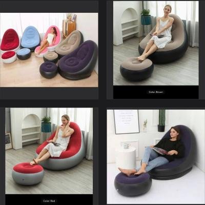INFLATABLE SOFA WITH LEG REST