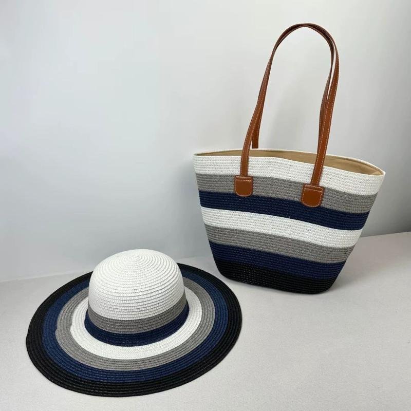 WOVEN BAG AND HAT