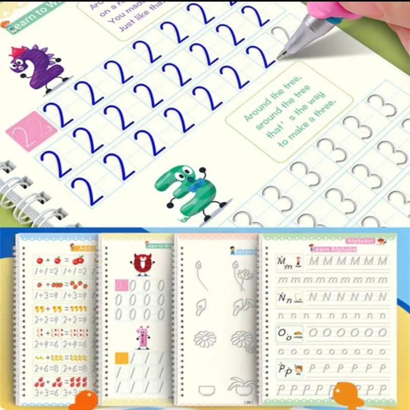 4PCS MAGIC GROOVE CALLIGRAPHY PRACTICE BOOK