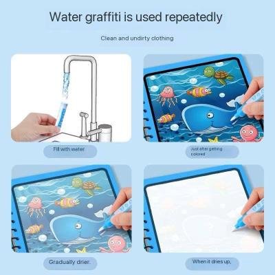 KIDDIES REUSABLE MAGIC WATER COLOURING BOOK