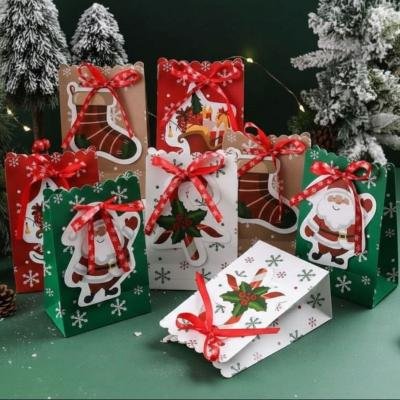 Christmas Gift Bag with ribbon