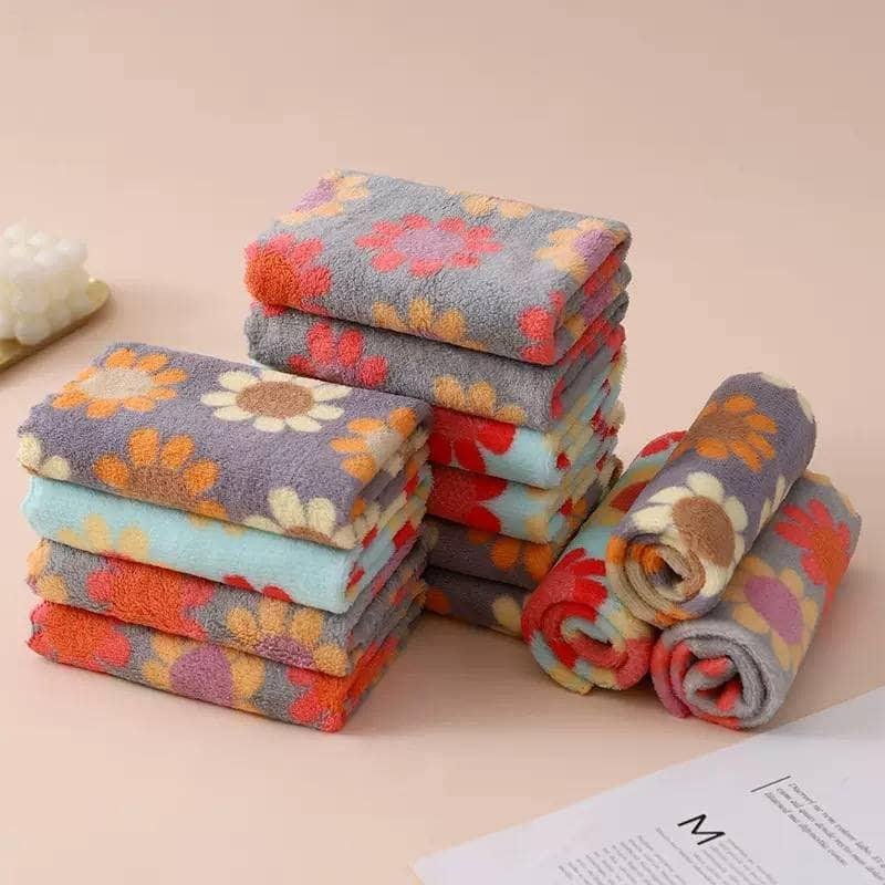 2in1 FLOWERY TOWEL